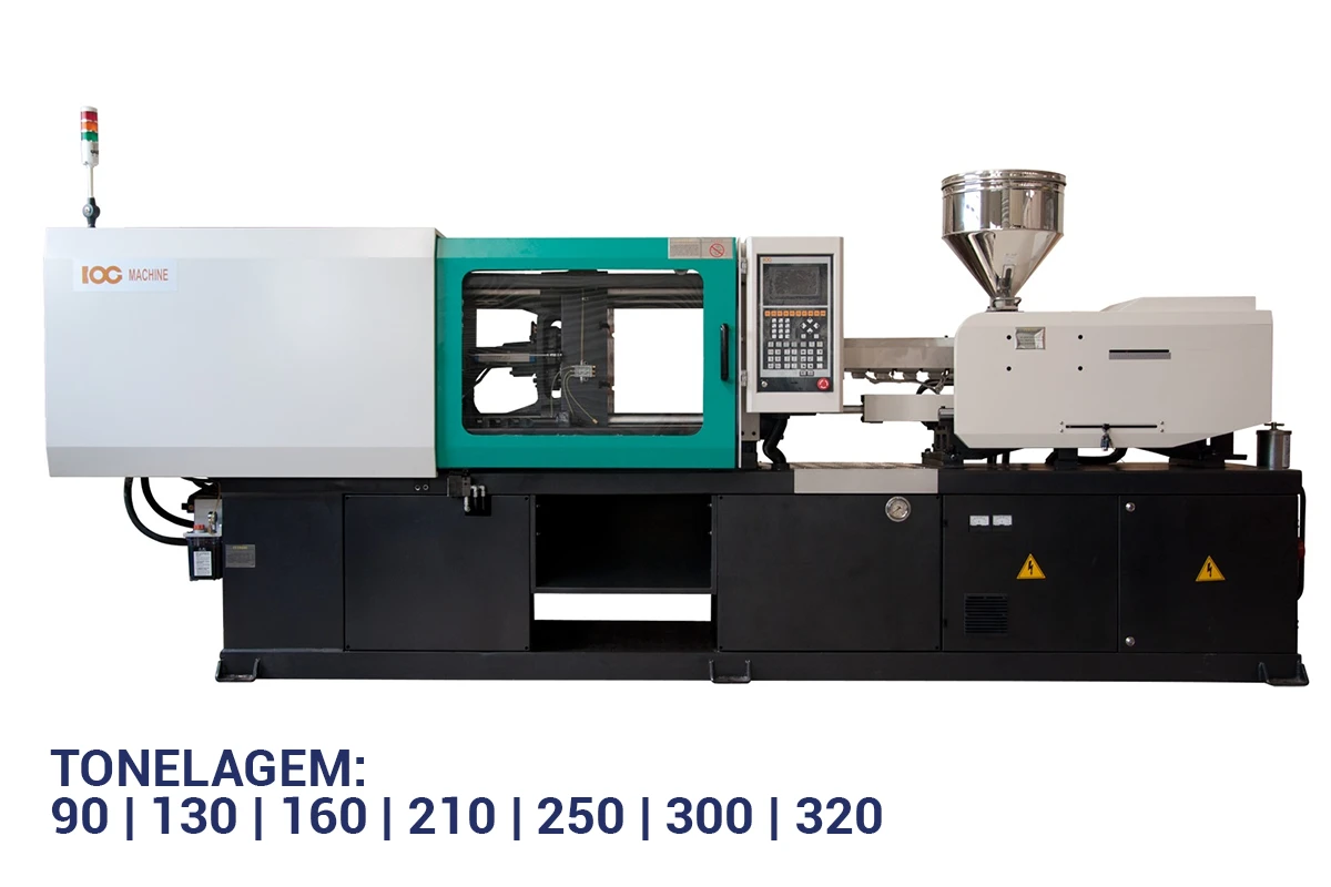 Máquina injetora termoplástica série S6 da TC Máquinas.