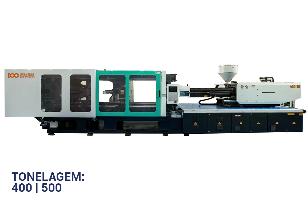 Máquina injetora termoplástica série S6 da TC Máquinas.