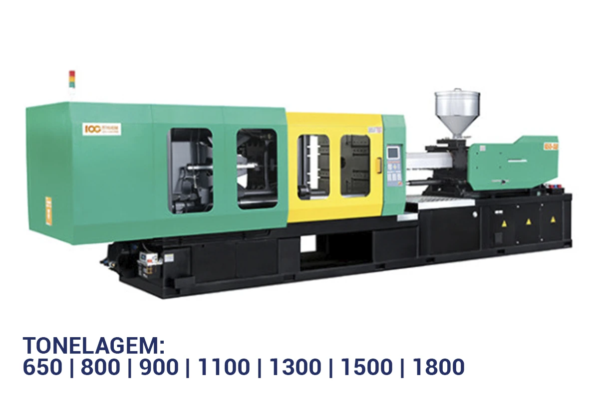 Máquina injetora termoplástica série S6 da TC Máquinas.