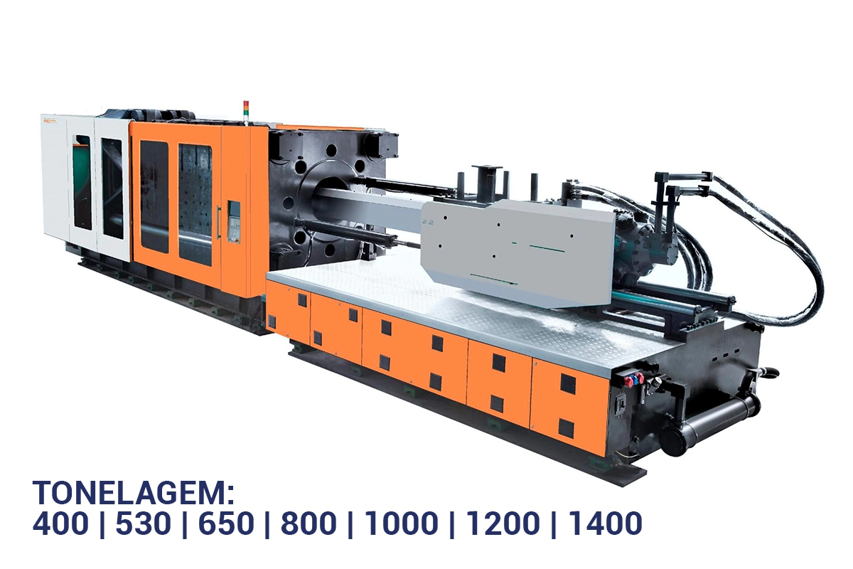 Máquina injetora termoplástica série S9 da TC Máquinas.